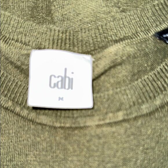 Cabi 5461 Olive Green Sleeveless Sweater Top - Picture 4 of 4
